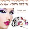 Makeup Mixing Palette Stainless Steel Cosmetic Palette Professional Nail-art Palette with Spatula Tool for Mixing Foundation Eye Shadow Nail Art Pigment Blending 2 Pieces (Silver)
