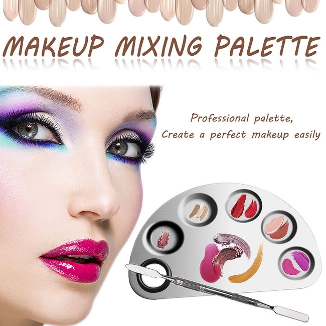 Stainless Steel Professional Cosmetic Mixing Makeup Palette