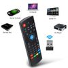 Air Fly Mouse Remote, Air Mouse Remote Control MX3 2.4G Wireless Remote Control Keyboard Air Mouse Sensing Infrared Remote Controller for TV PC