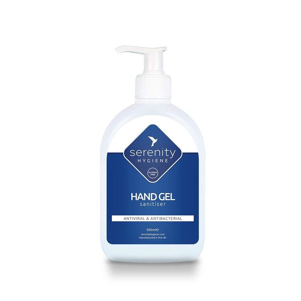 Hand Sanitiser Gel - Unscented and Alcohol-Free Hand Sanitising Formula - Great for Schools, Hospitals, Home & Office - Manufactured in the UK - 500ml Hand Sanitizer Pack of 1