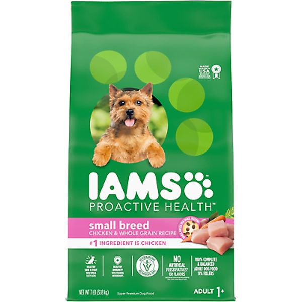 IAMS Proactive Health Small Breed Adult Dry Dog Food with Real Chicken, 7 lb.