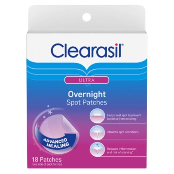 Clearasil Ultra Overnight Spot Patches 18-Count Advanced Healing