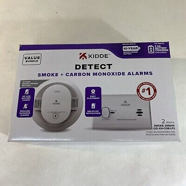 Kidde Battery-Operated 4-inch Smoke Detector & Carbon Monoxide Value Pack