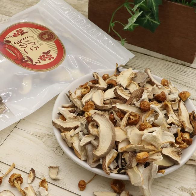 [Hokkaido Nice Market] Handy Dried Vegetables Division, Ranked, Mixed 4 Types of Dried Mushrooms, 1.4 oz (40 g), Domestically Produced Mushrooms, Time-cooked, Gourmet Gourmet, Hokkaido Mushrooms, Wooden Ears, Mushrooms, Mushrooms, Dried Matsu, ake Mushroo