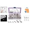 156Pcs Nickel Plated Shelf Support Pins - 6 Styles Home Organization Solution