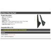 Left Driver Side Body A-Pillar Trim Panel - Gloss Black - Compatible with 2011-2018 Ford Explorer
