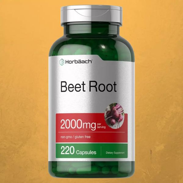 Beet Root Powder Capsules 2000mg | 220 Pills | Herbal Extract | by Horbaach