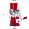 Rotary Cheese Grater with Replaceable Blade,Walnut PotatoCarrot Vegetable Slicer