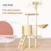 Pet Daily Kit Cat Tree 5-Tier Cat Scratch Posts Cat Perch Multi-Level Stable