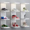 Versatile 4 Tier Wall Shelf Unit,White Lack Wall Shelf,Display Floating Shelf wi