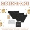 FEMME FAVOR Menstrual Underwear, Set of 3 Period Underwear, Period Underwear, Heavy Bleeding, Women's Cotton Underwear with Wash Bag, 3 x Black
