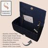 SwankySwans Women's Amy Clutch Bag, Navy