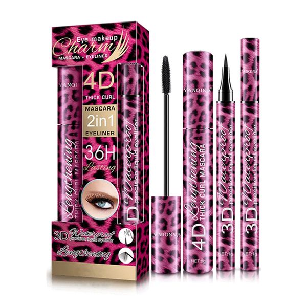 4D Silk Fiber Lash Mascara for Longer, Thicker, Voluminous Eyelashes,Natural Waterproof Smudge-Proof Eyelashes