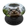 Extraterrestrial Encounter: Cat Selfie with Alien UFO PopSockets Adhesive PopGrip