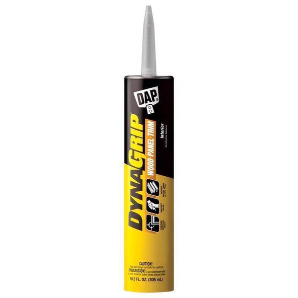 DAP 27520 DynaGrip White Low Odor Wood Panel Trim Construction Adhesive 10.3 oz.