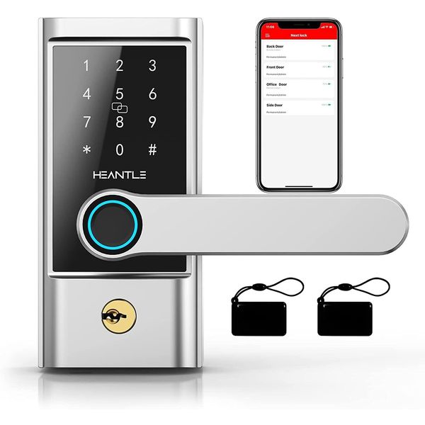 Fingerprint Smart Door Lock with Handle Keyless Entry Electronic Digital Keypad