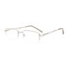 Eyekepper Readers Rectangle Half-Rim Spring Temples Reading Glasses Silver +2.75