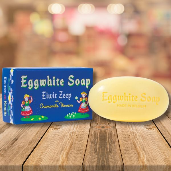 Eiwit Zeep, Egg White & Chamomile Face Mask Soap