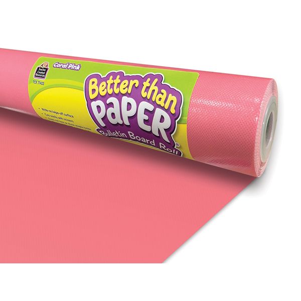 Coral Pink Better Than Paper® Bulletin Board Roll