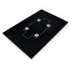 Winford Engineering DIN Rail Mounting Plates, 4.0" x 6.0" Plate Size, Solid, Black, RoHS Compliant