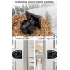 Haidms 2 Pack Black Closet Door Knobs Dummy Door Knob, Individual Dummy Door Knob Single Side, Matte Black Interior Door Knobs