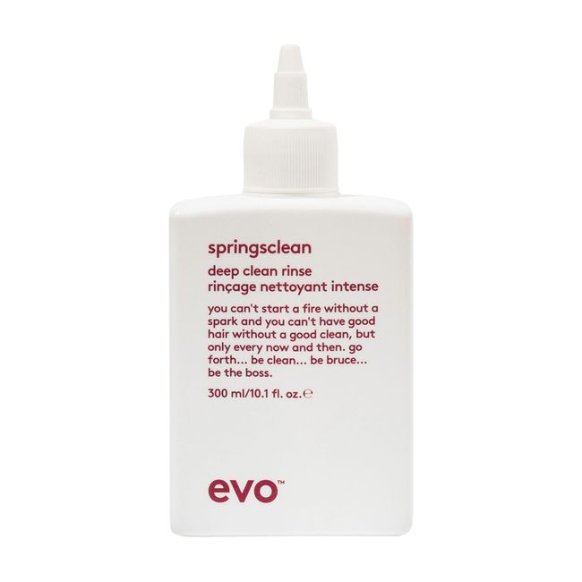 EVO Springsclean Shampoo - Deep Cleansing & Gentle Moisturizing - For Natural Shiny Soft Curly & Wavy Hair - 300ml / 10.1fl.oz