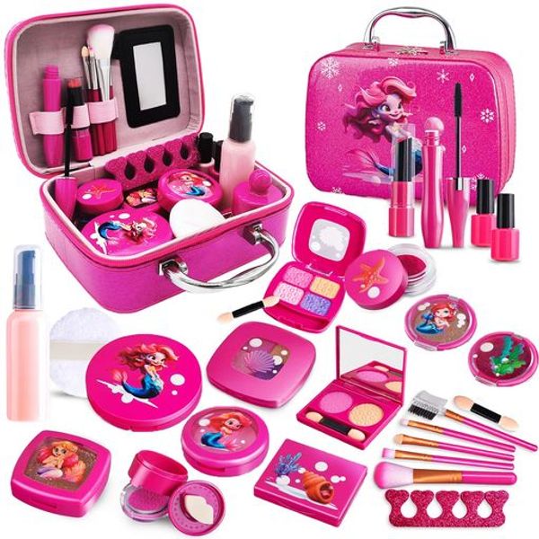 FUNK DOGGIE Makeup Toy, Makeup Set, 22PCS, Girls, Makeup Pretend Play, Makeup Toy, Cosmetics Toy, Dresser Toy, Makeup Bag, Cute Pretend Play Set, Cosmetic Toy, Christmas Gift