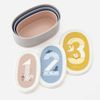KEYUCA Kids Antibacterial Nesting Containers, Set of 3