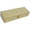 Wooden World - Unpainted Beechwood Pencil Case, 18 x 5 x 3 cm, Natural, Solid, Rectangular, Stackable, For Stationery