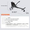 Self-Balancing Scooter Kit-Kart Seat Attachment for Hoverboard with LED Lights