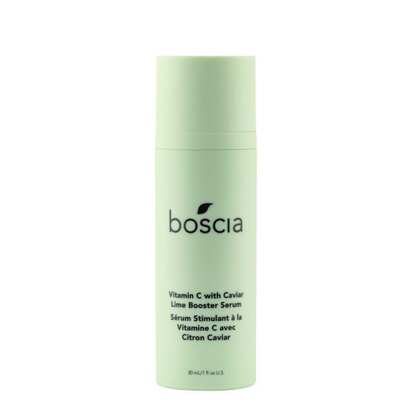 boscia Vitamin C with Caviar Lime Booster Serum - Vegan, Cruelty-Free, Natural & Clean Skin Care - Vitamin C Serum with AHA-Rich Caviar Limes - For All Skin Types - 1 fl oz