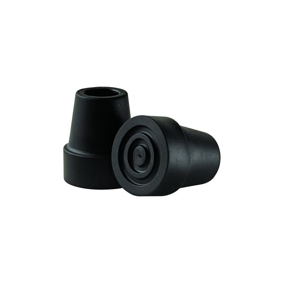 Medline Replacement Cane Tips, 3/4", Black (Pack of 6)