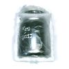 Ceramic Tea Light Candle Storage Jar in Silver / Polished Chrome Finish