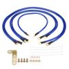 Qiilu Car Ground Wire,Universal 5-Point Auto Car Earth Cable System Ground Grounding Wire Kit