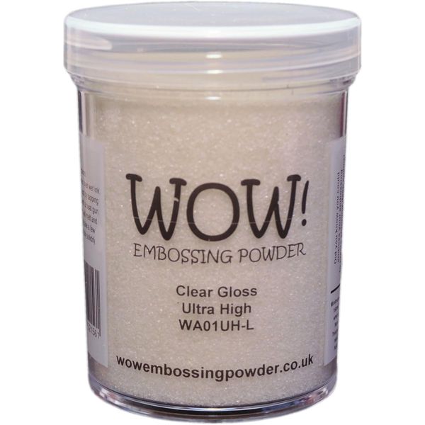 Wow Embossing Powder Large Jar 160ml-Clear Gloss Ultra High