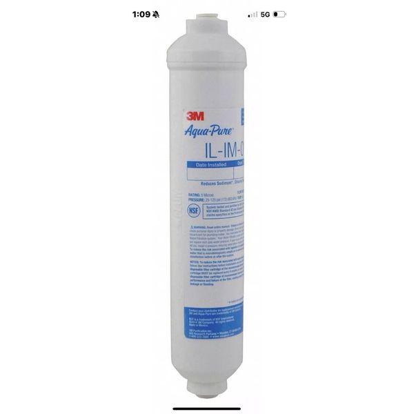 3M Aqua-Pure In-Line Water Filter System IL-IM-01, 5617202 R2S4