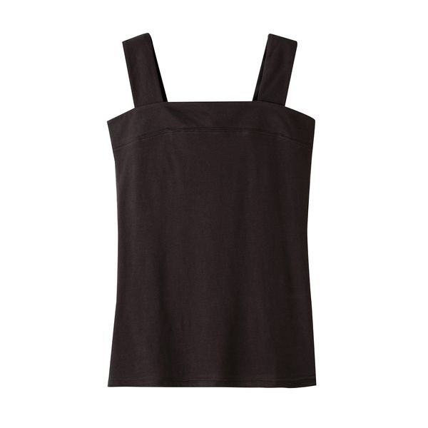 100% Cotton No Show Off Tank Top Charcoal M