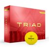 WILSON 2025 Triad Golf Balls - Yellow, 12 Balls