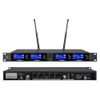 Wireless Microphone System Pro Audio 4 Channel UHF 4 Handheld Metal Dynamic KTV