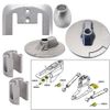 Tecnoseal Anode Kit Merc Bravo 3 2004 W/ Hardware Magnesium