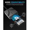 SABRENT Memory Card Reader for SD & MicroSD, Dual Slot USB C SD microSD Card Reader, USB C Card Reader, Portable & Fast Data Transfer for Windows & Mac (CR-CSDM)