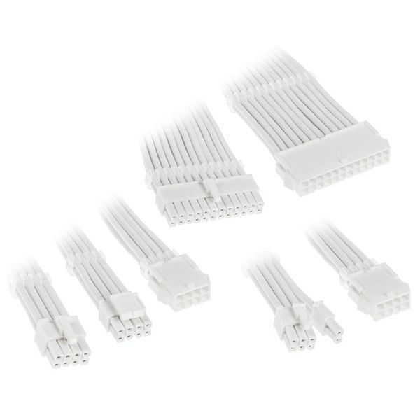 Kolink Core Adept Braided Cable Extension Kit - Brilliant White