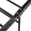 SKM Black Metal Bed Frame 100 × 200 cm Black