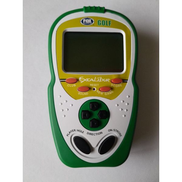 GOLF EXCALIBUR FOX SPORTS ELECTRONIC HANDHELD VIDEO GAME CLUB COURSE TRAVEL TOY