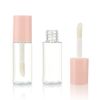 COSIDEA 50pcs 3ml mini lip gloss tubes Bulk Sample size Round Pink lipgloss cotainer pack bottles