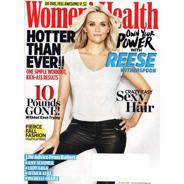 WOMEN'S HEALTH Magazine October 2015 Reese Witherspoon Dierks Bentley