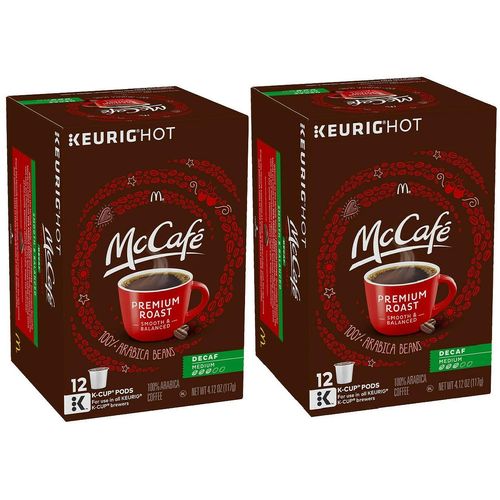 McCafe Decaf K-Cup Coffee - Medium Roast 12 Ct. (2 Pack)