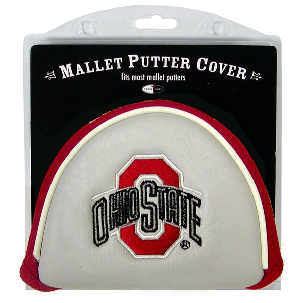 Team Golf NCAA Golf Club Mallet Putter Headcover, Fits Most Mallet Putters, Scotty Cameron, Daddy Long Legs, Taylormade, Odyssey, Titleist, Ping, Callaway, Ohio State Buckeyes