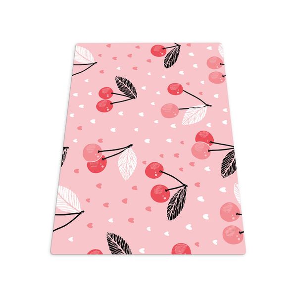 Chair Mat Pad Hardwood Floor Protector under desk Love cherries 140x100