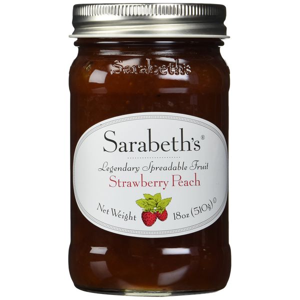 SARABETHS FRUIT SPRD STRWBRY PEACH 18OZ